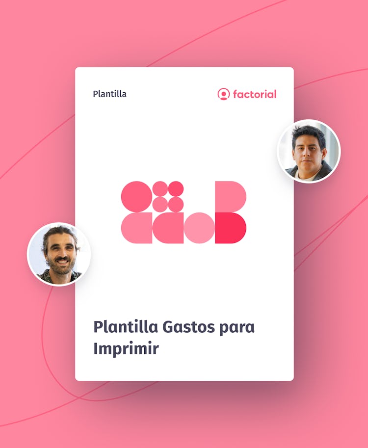 Plantilla editable de gastos para imprimir
