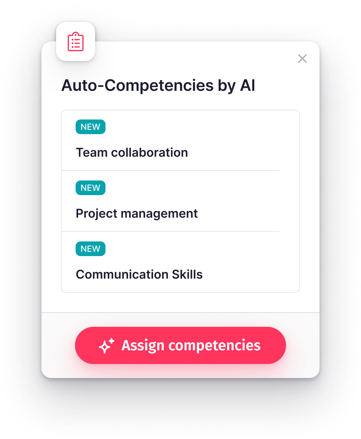 Competencies for job roles with Factorial AI Competencies for job roles with Factorial AI