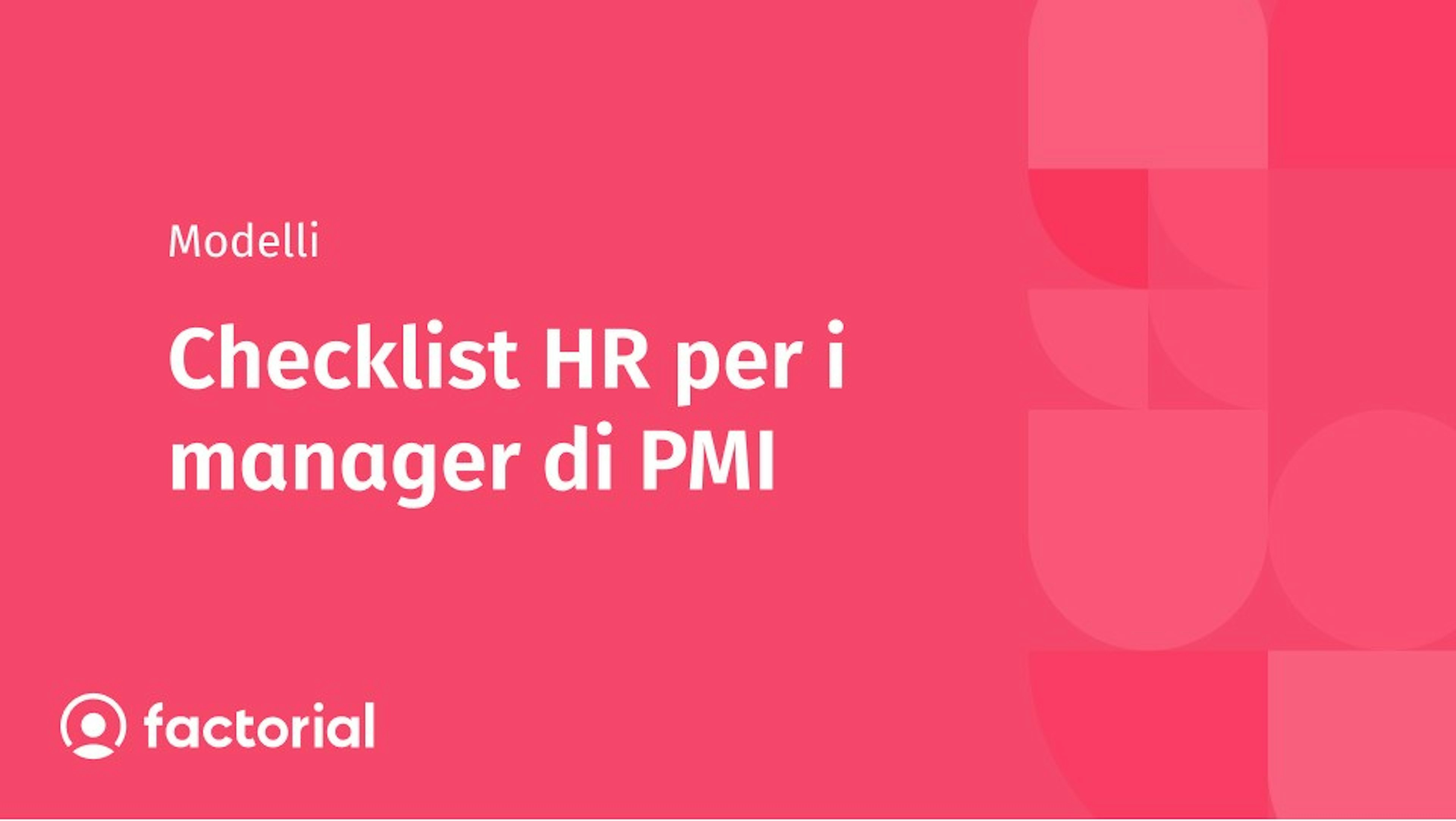 Checklist HR per i manager e i responsabili delle Risorse Umane di Piccole e Medie Imprese