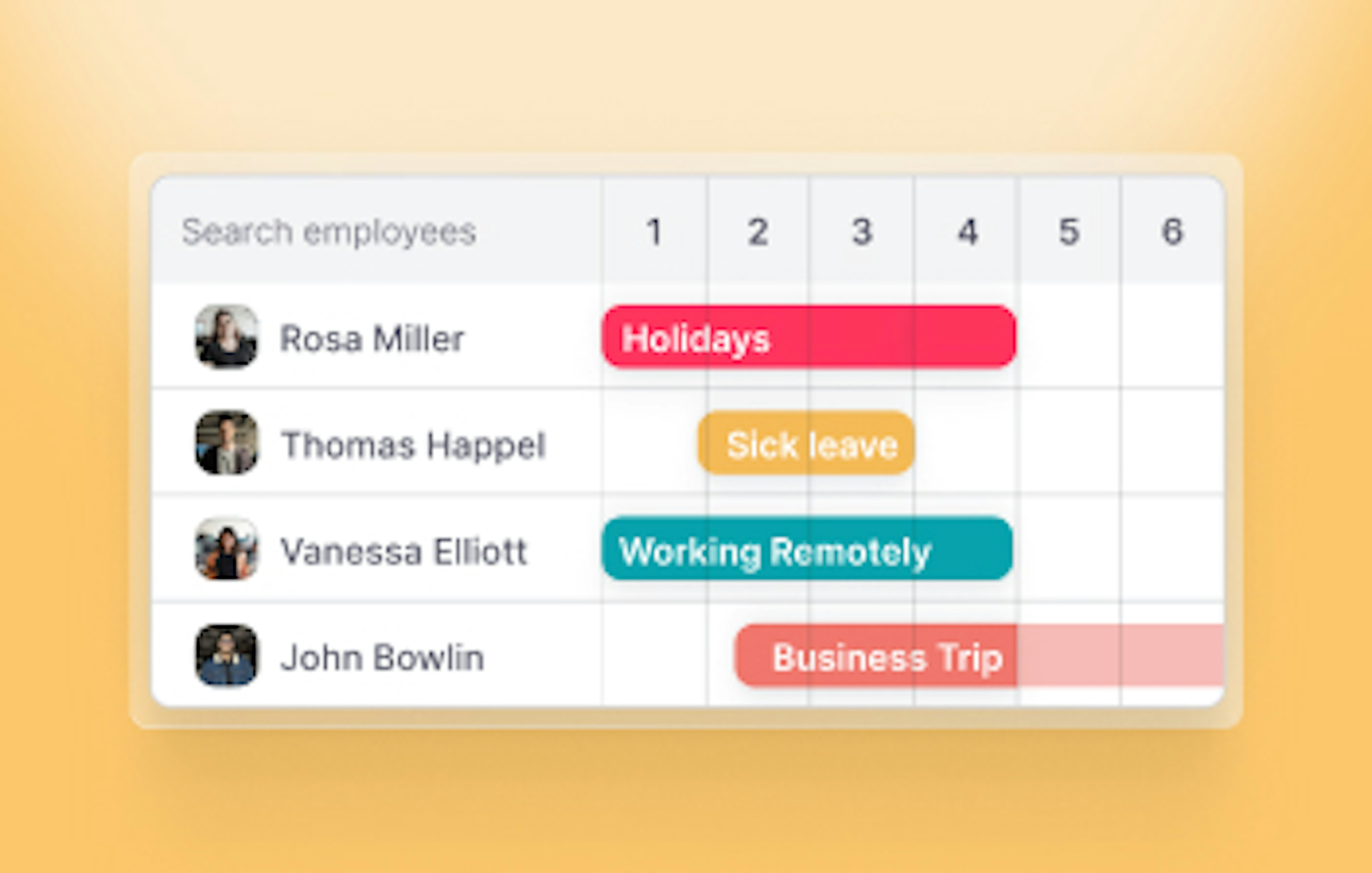Time off card UK