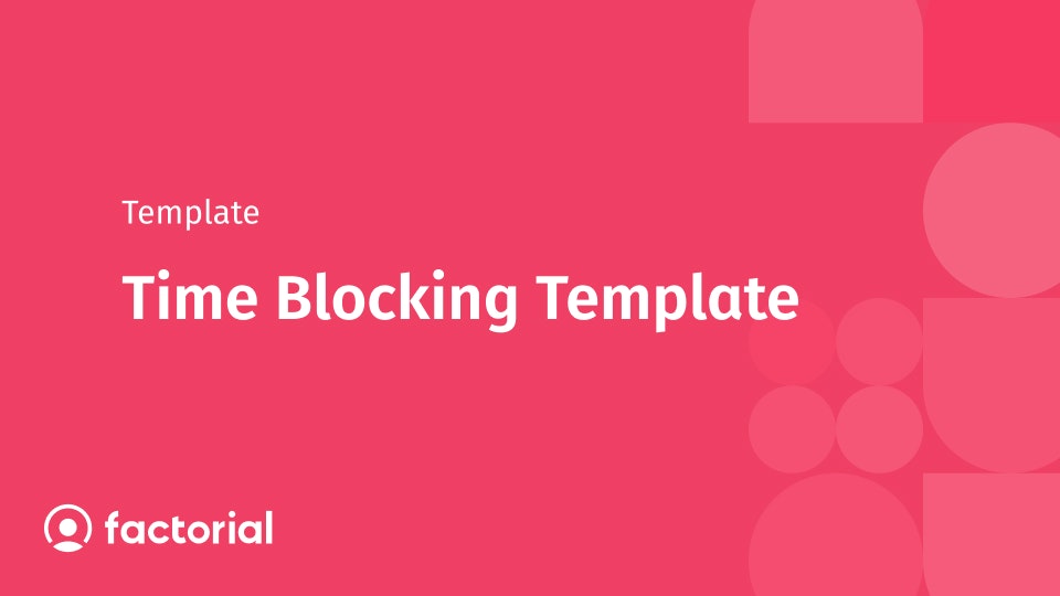 time blocking template