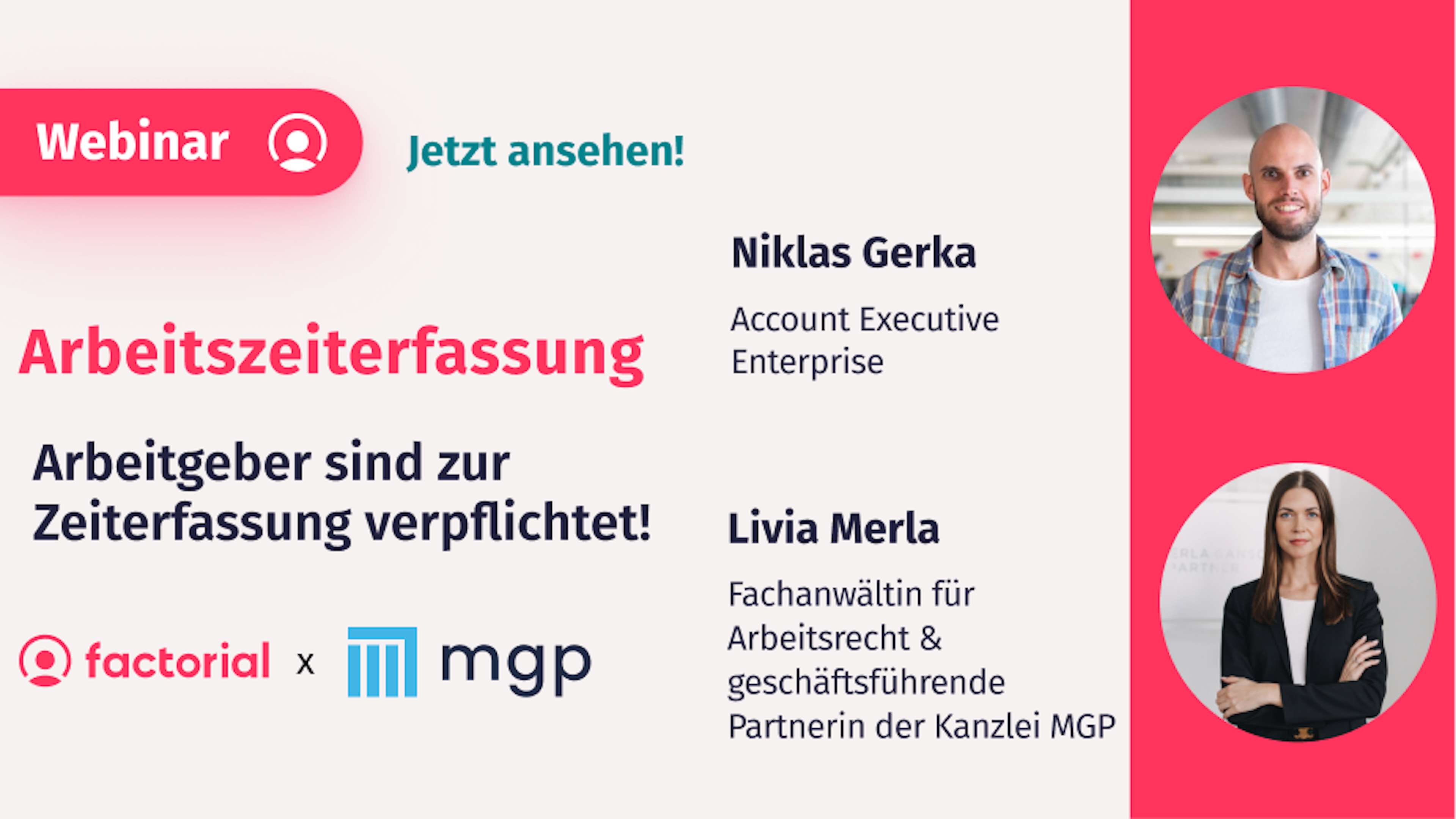 Fachanwältin für Arbeitsrecht Livia Merla hält ein Webinar über die Pflicht zur Arbeitszeiterfassung.