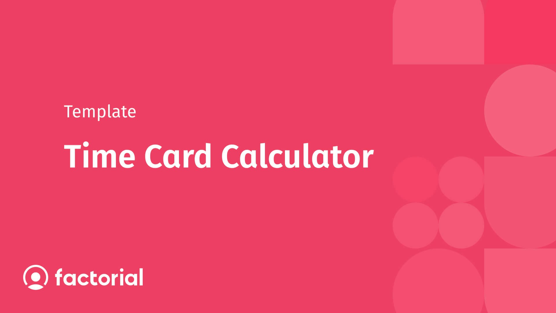 free time card calculator template