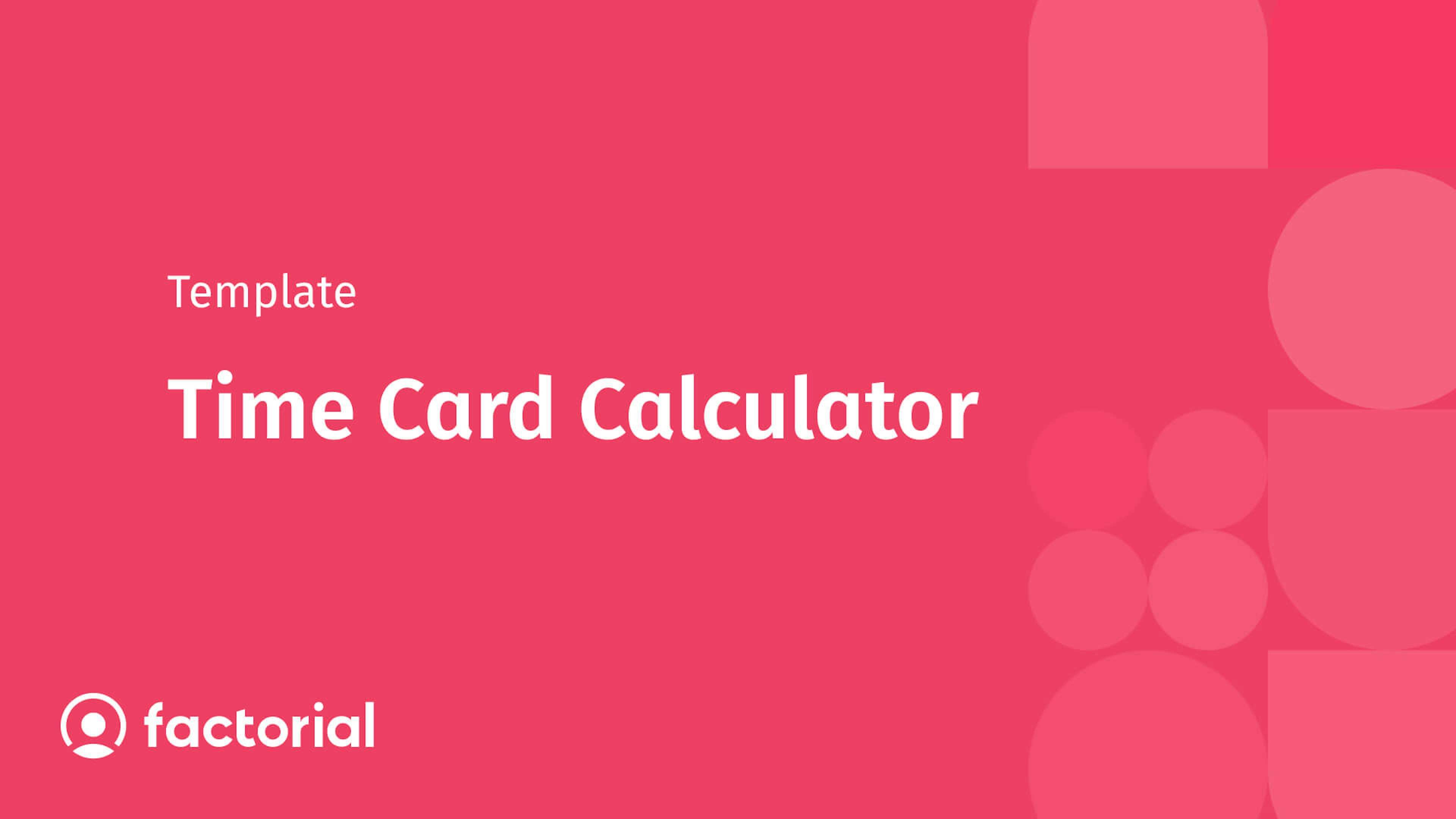 free time card calculator template