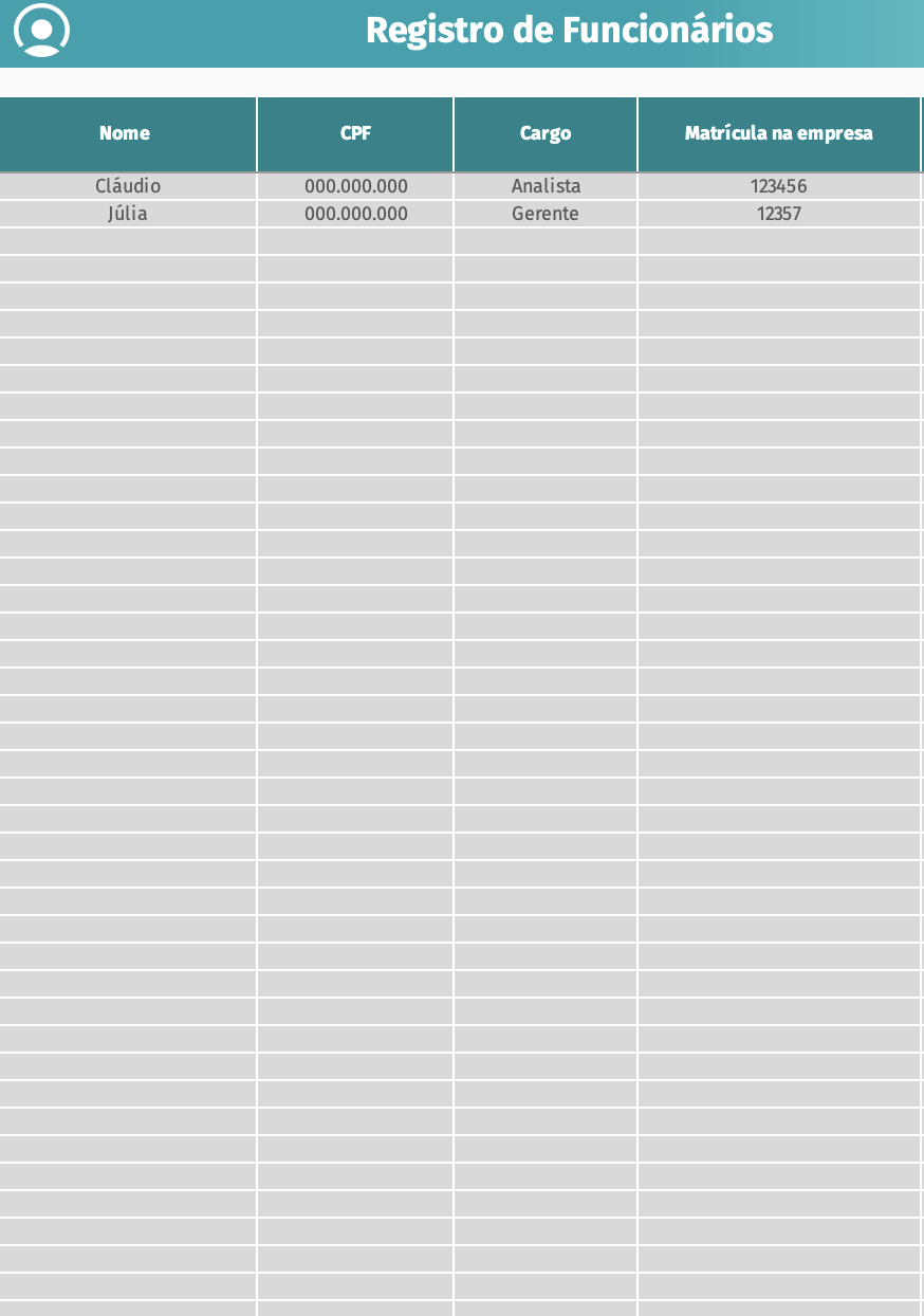 Planilha de Folha de Pagamento – Sistema Online de Gestão