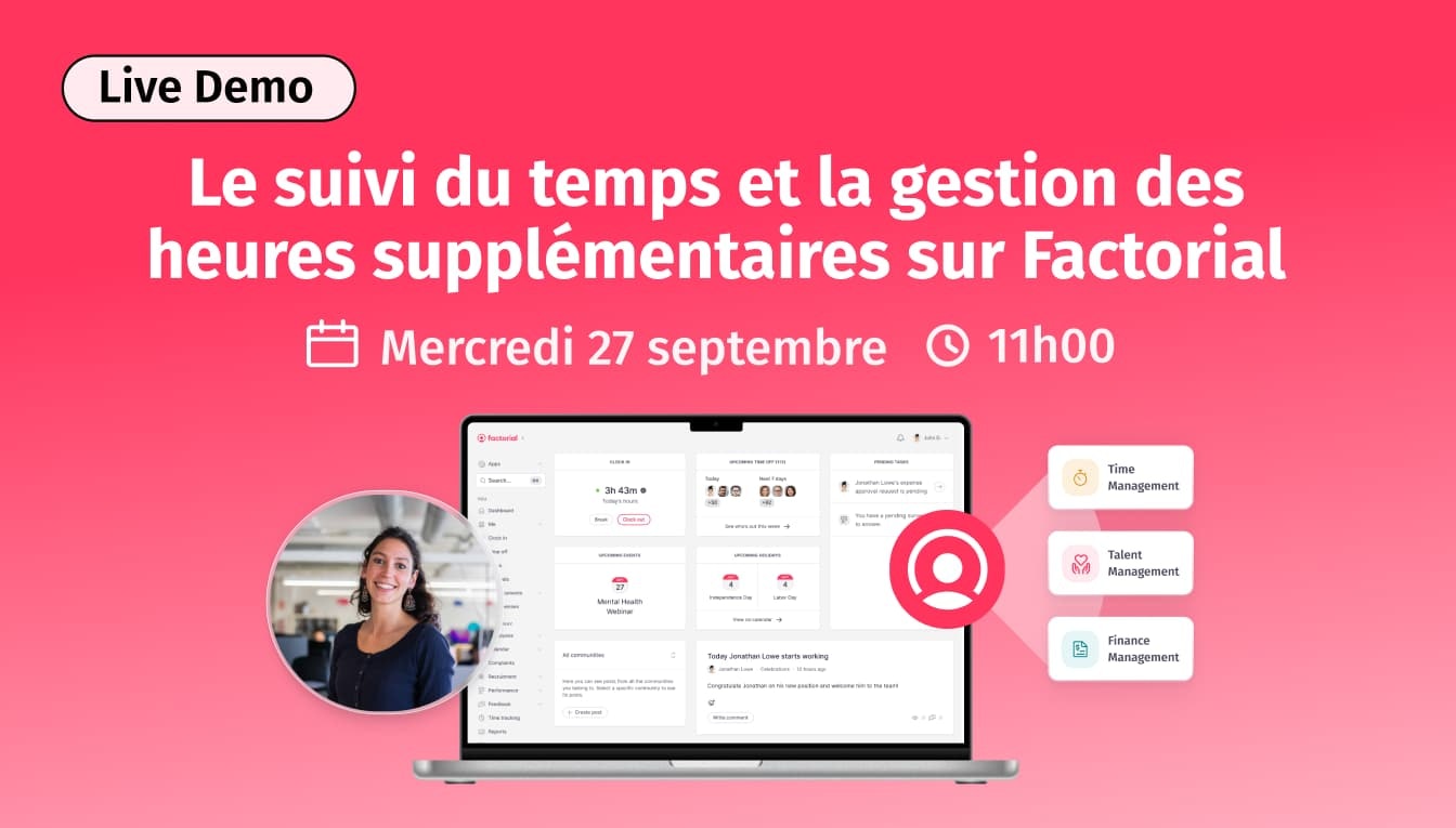 suivi du temps Factorial suivi du temps Factorial