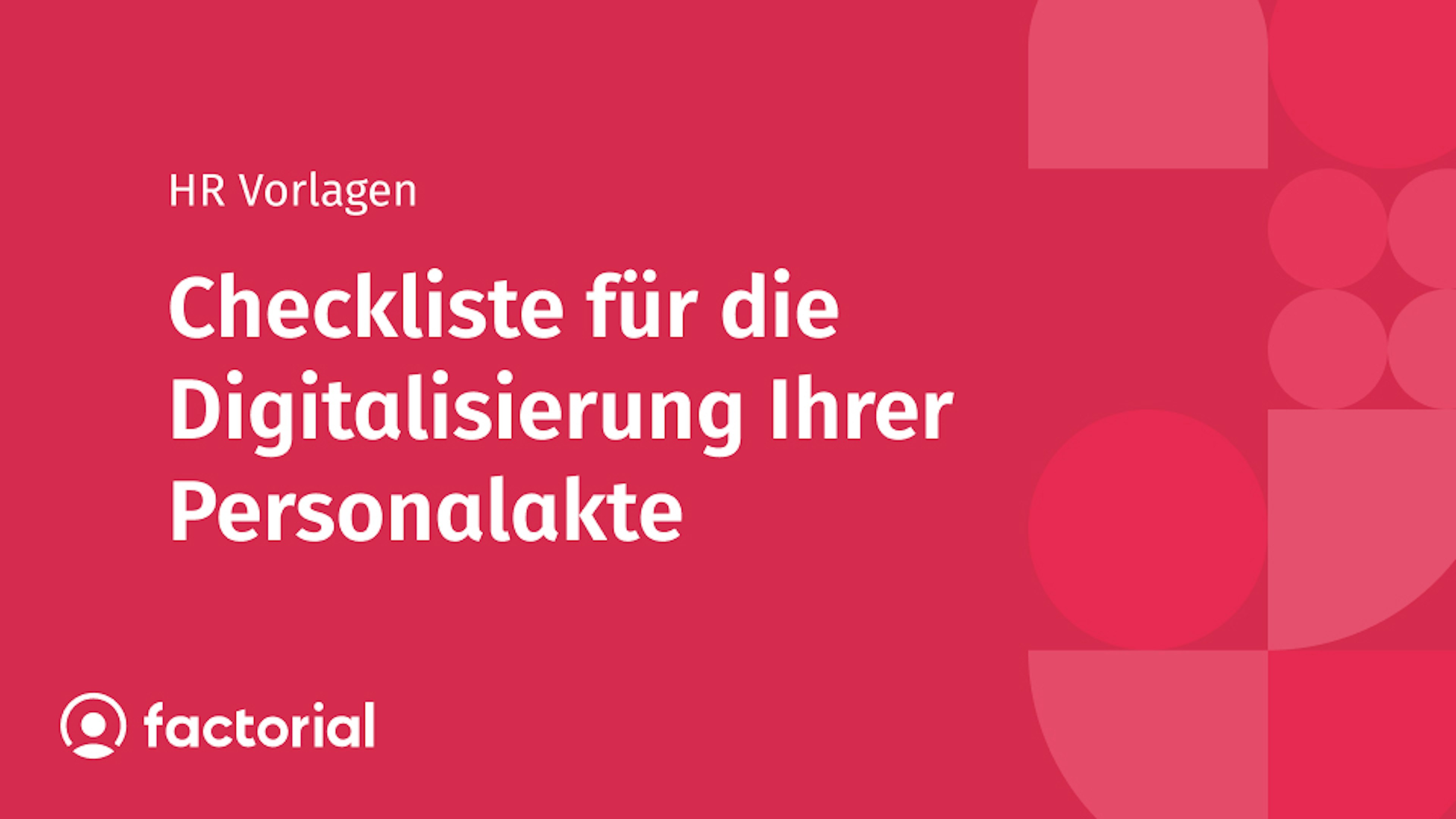 Checkliste Digitalisierung Ihrer Personalakte Preview