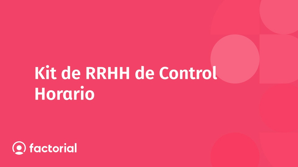 Kit de control horario en empresas