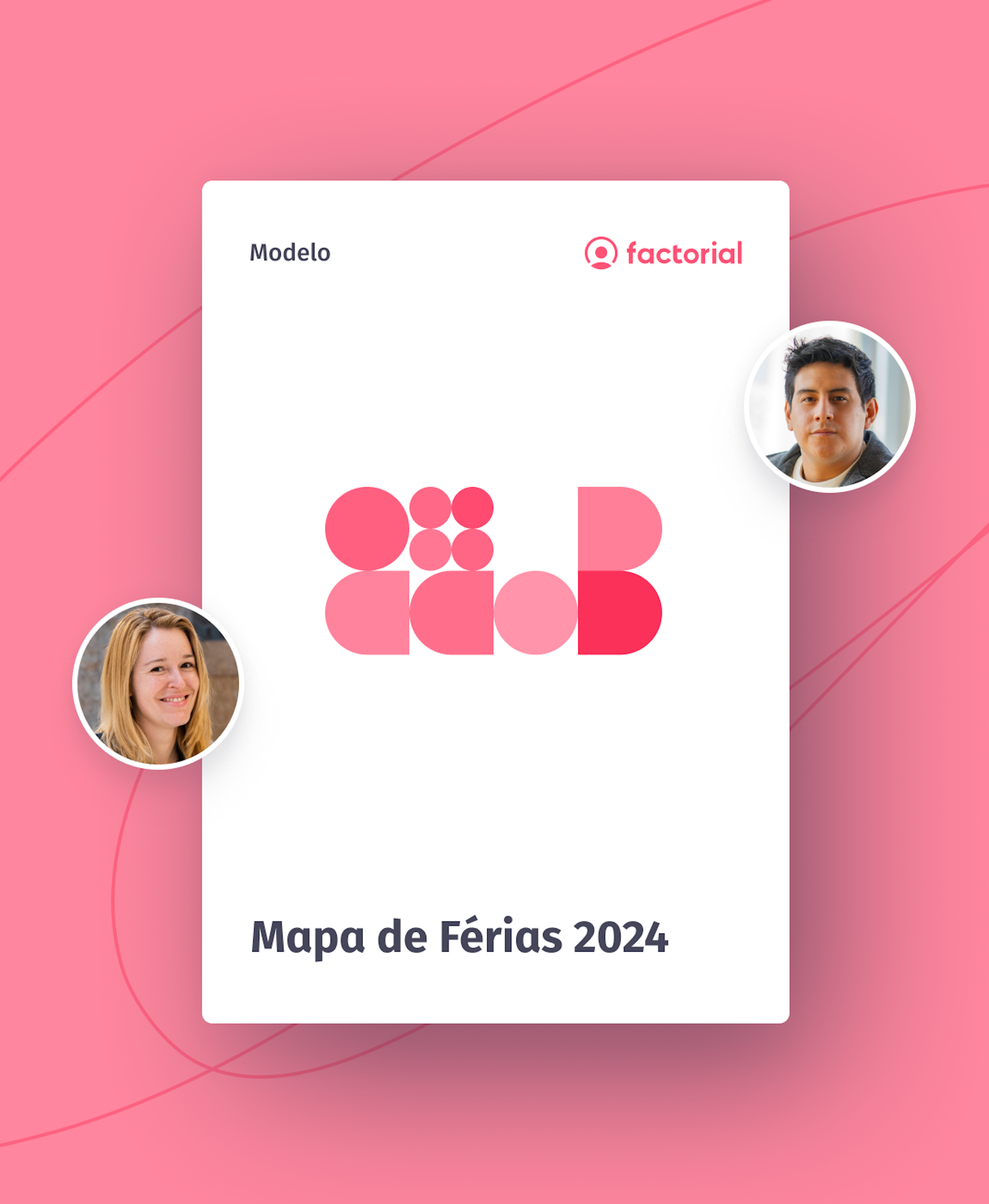 Modelo de Mapa de Férias 2025 Factorial