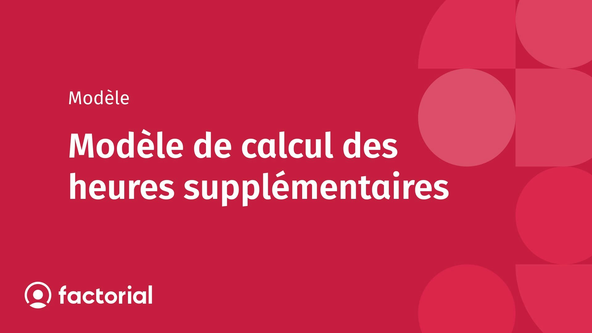 Tableau de calcul des heures supplémentaires