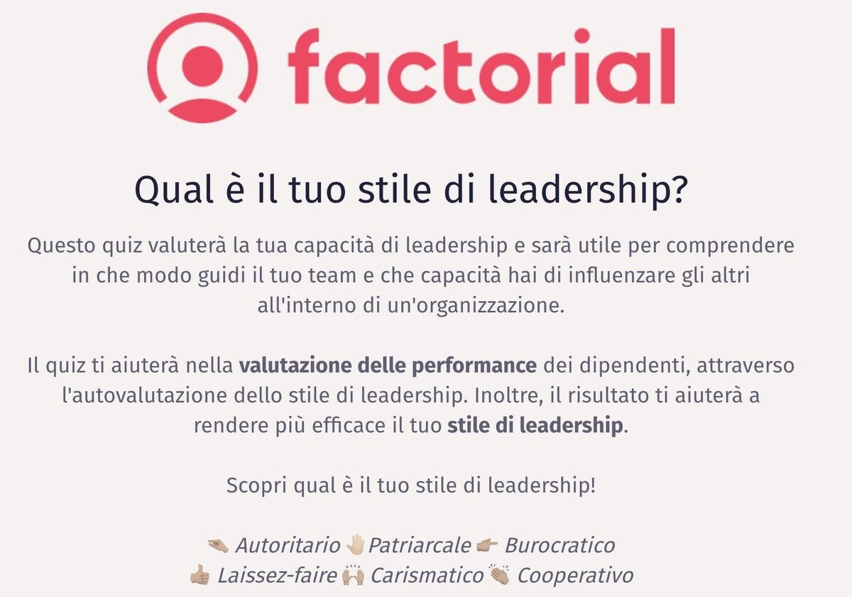 Test sulla leadership Test sulla leadership
