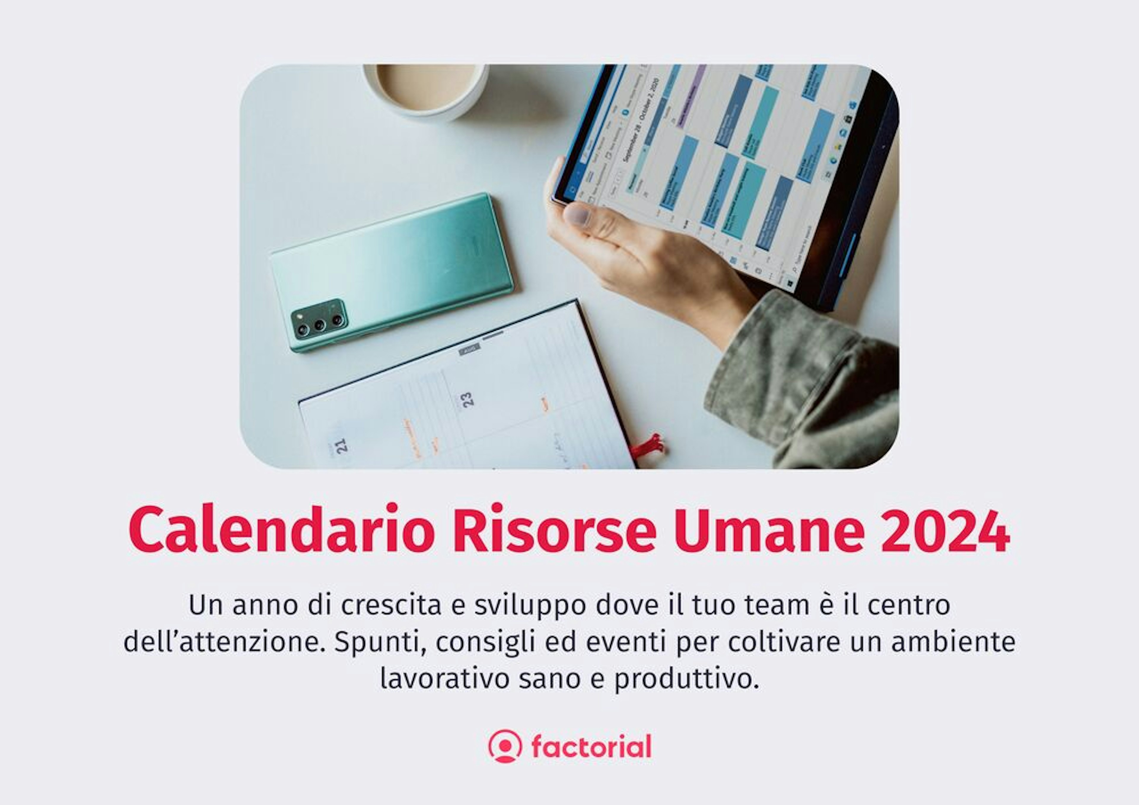 Contenuto del Calendario Lavorativo 2024 di Factrorial