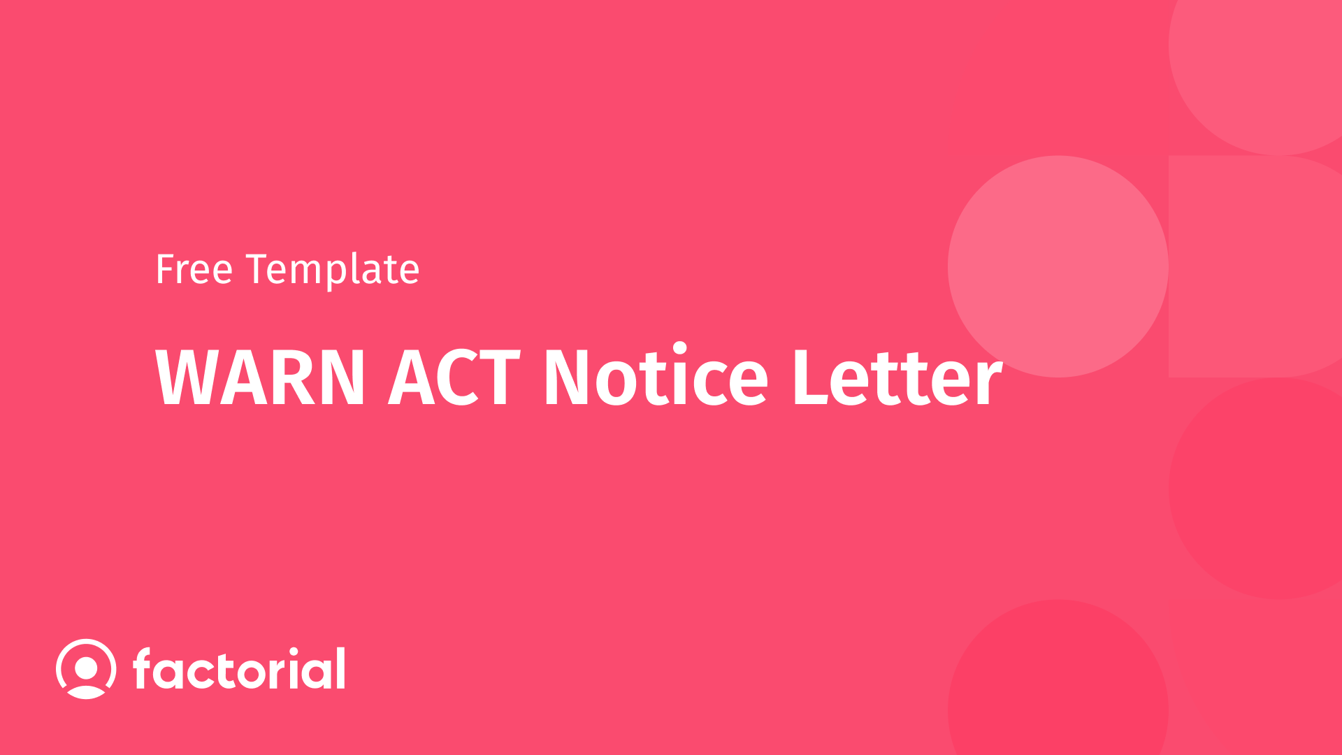 warn act notice letter