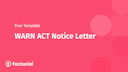 warn act notice letter warn act notice letter