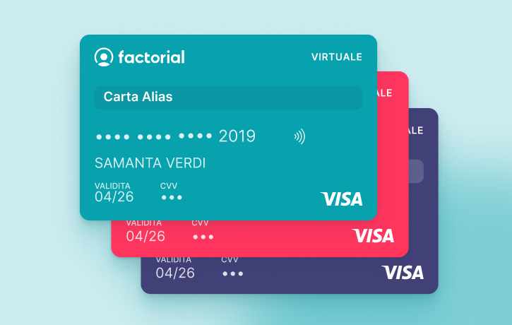 Factorial Cards Le Factorial Cards aiutano nella gestione finanziaria