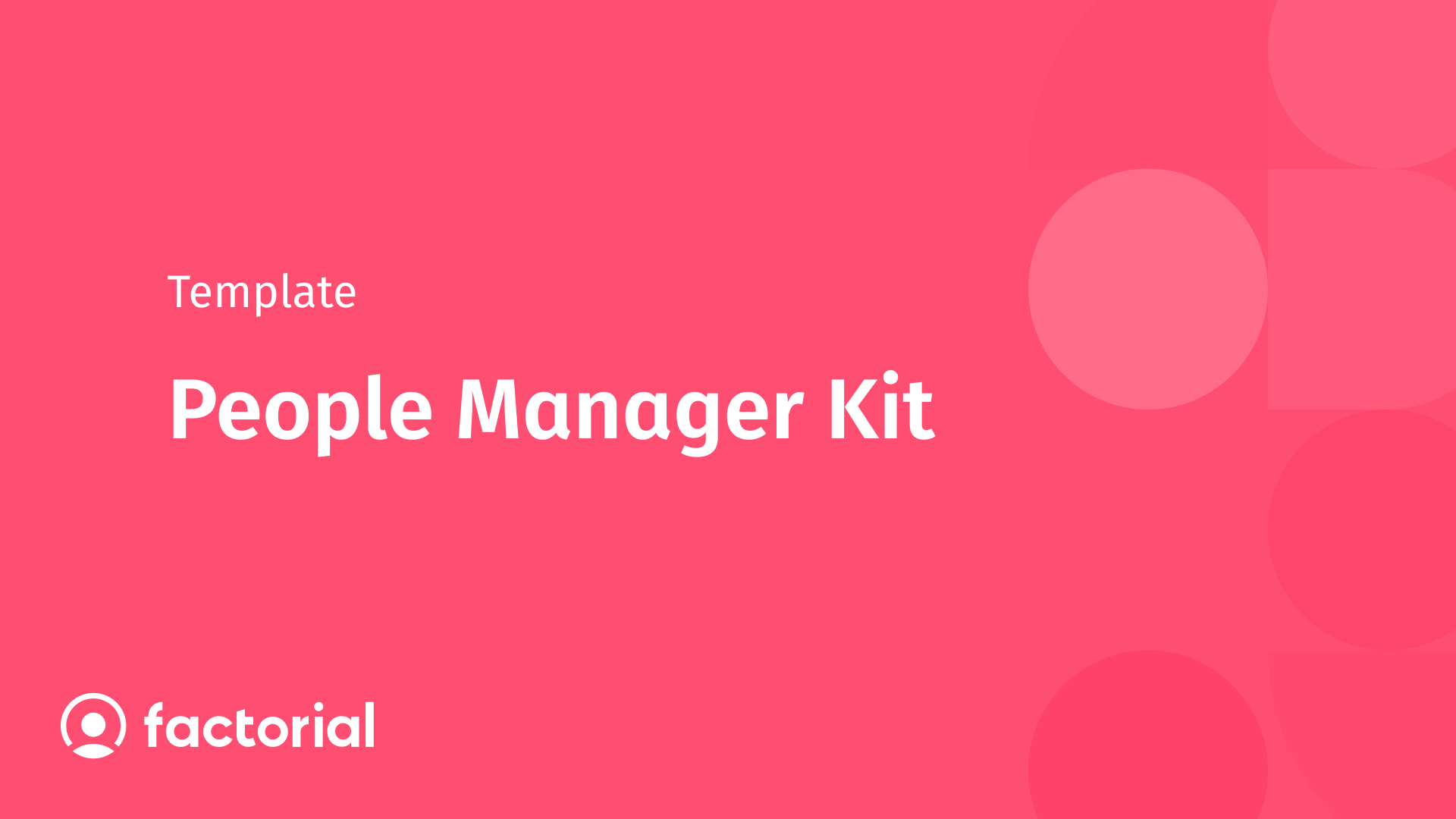people manager kit