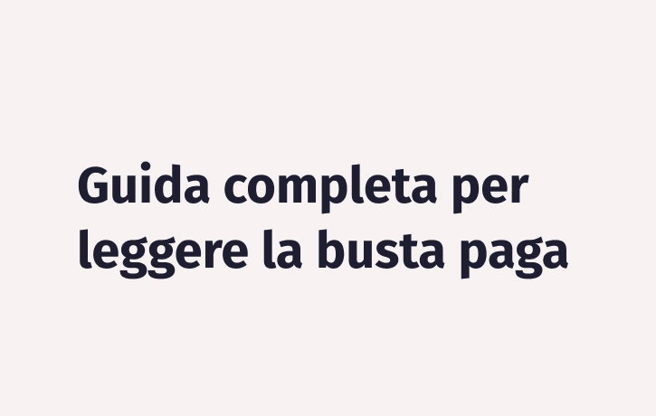 Busta Paga Articolo su come leggere la busta paga