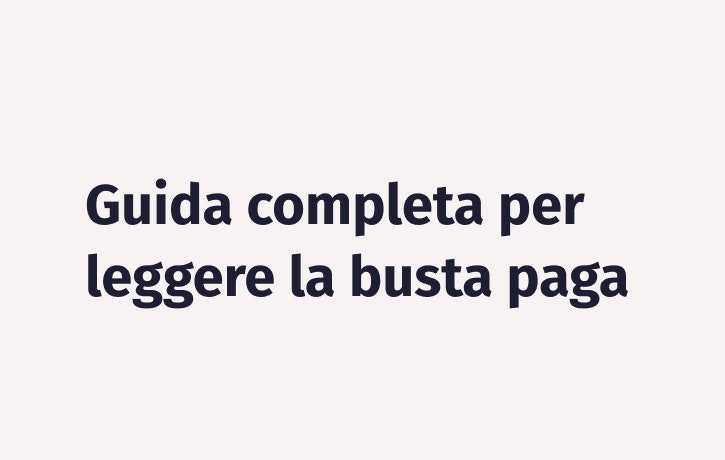 Articolo su come leggere la busta paga