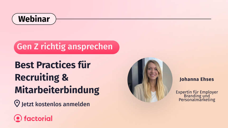 Influencerin Johanna Ehses spricht in unserem Webinar über Gen Z Recruiting.