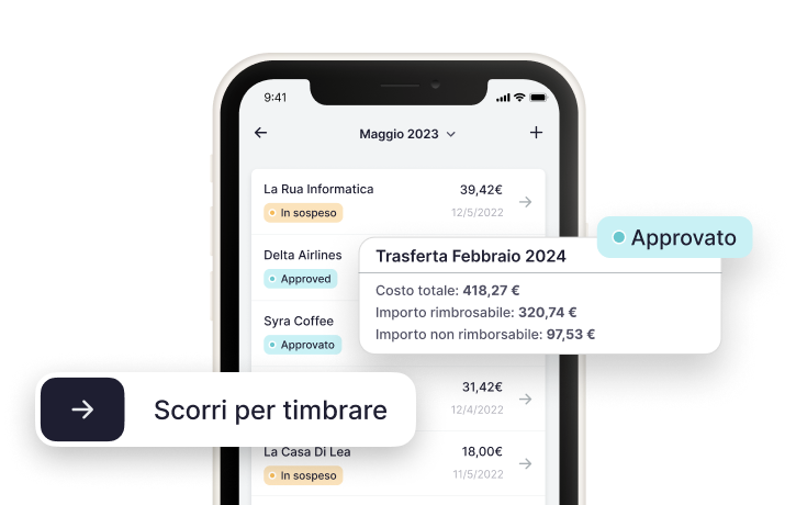 Gestione spese tramite l'app di Factorial