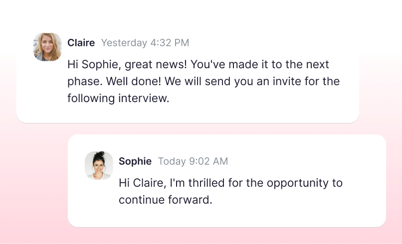 candidate messages candidate messages