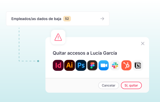 alerta baja software