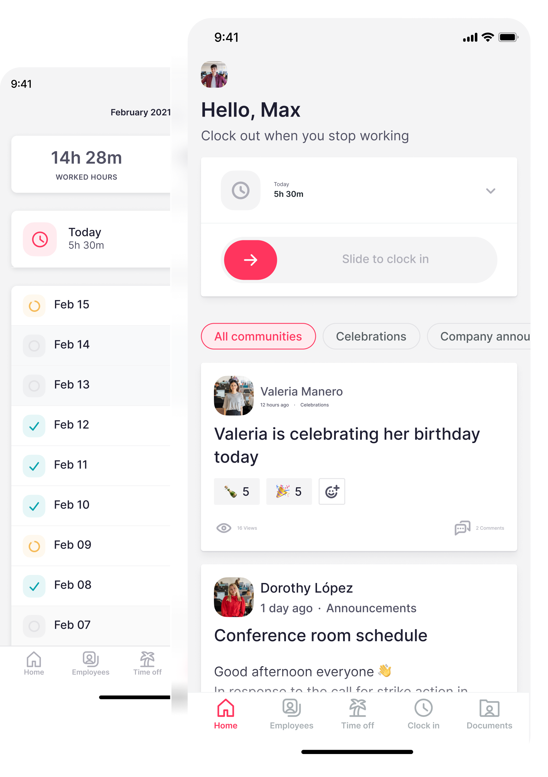 Factorial Human Resources Software Mobile App Screens mobile screens of Factorial platform