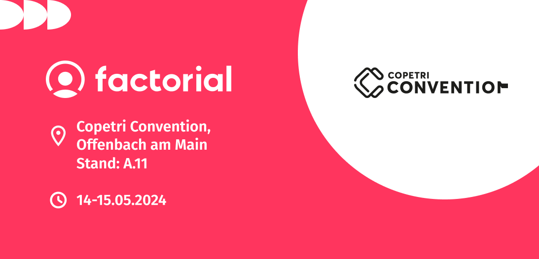Factorial nimmt an der Copetri Convention vom 14-15.05.2024 teil.