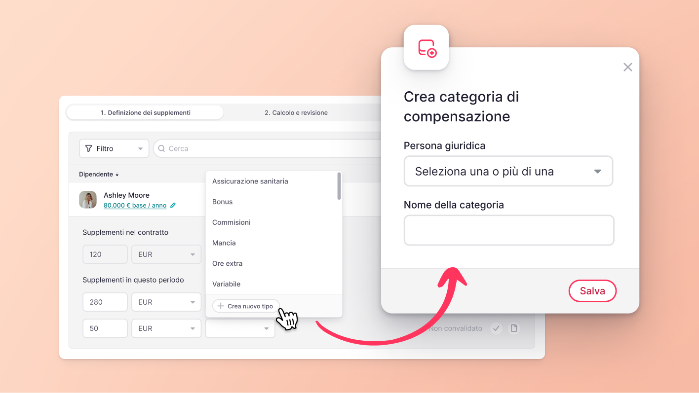 Creare tipi di compensazione senza sforzo