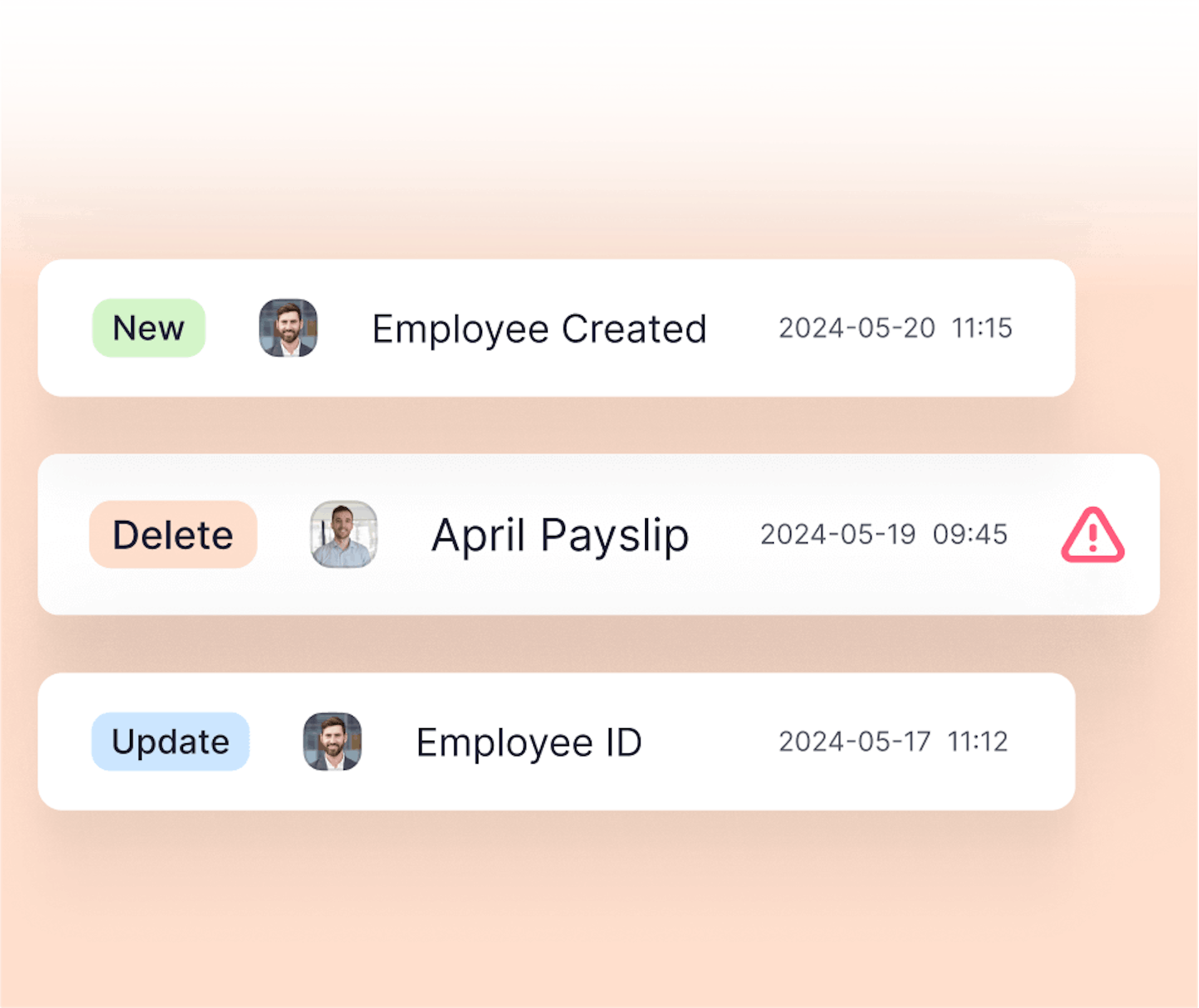 core hr audit log event tracking