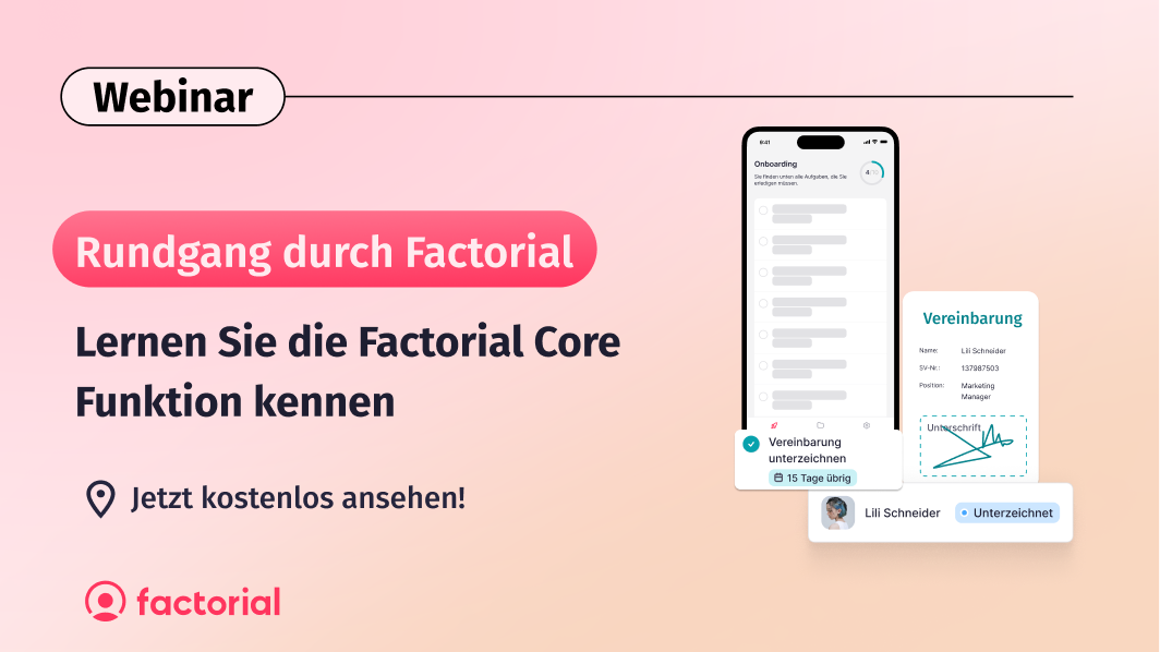Produktwebinar von Factorial Produktwebinar von Factorial zu den Basisfunktionen
