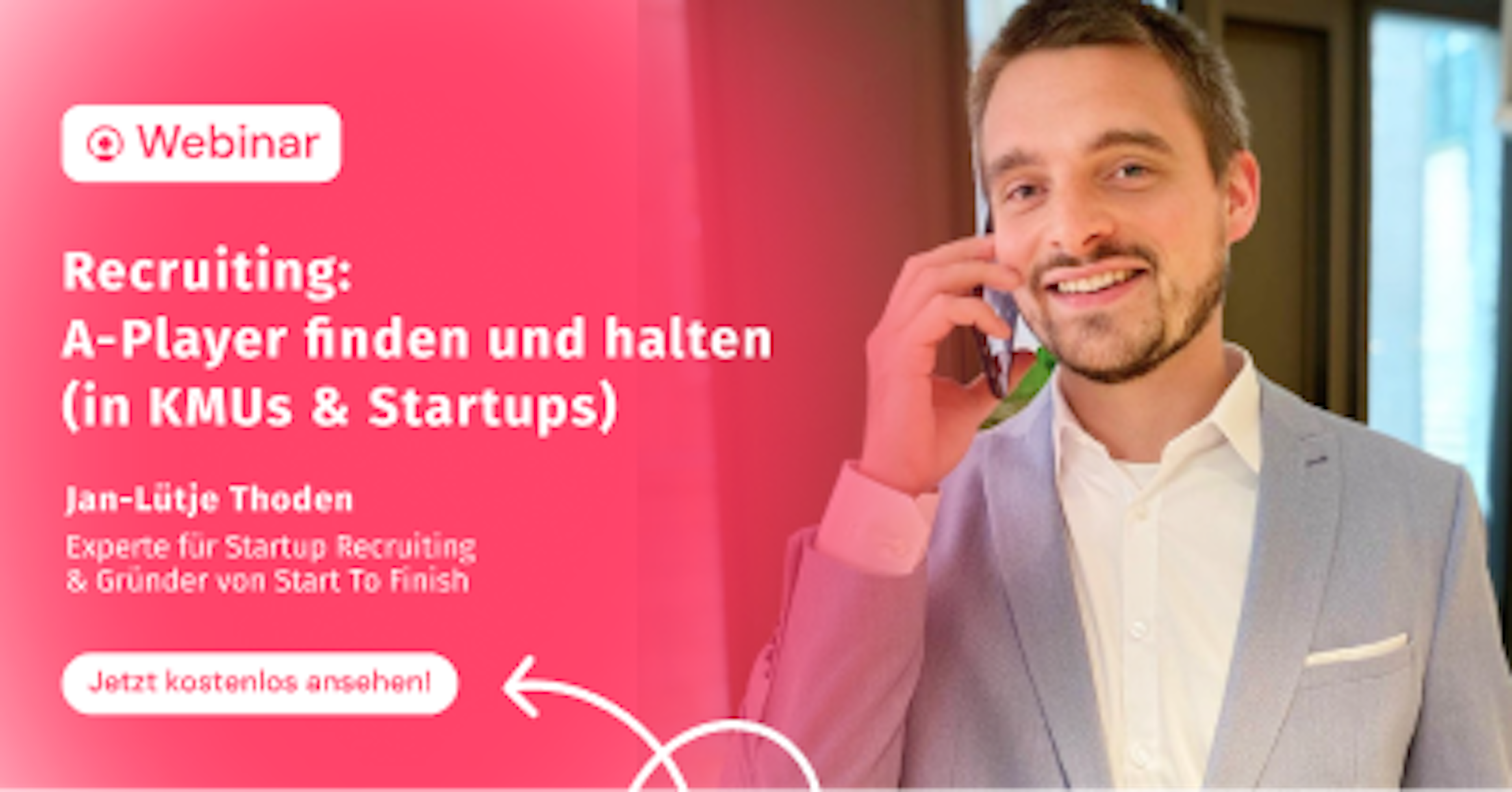 Jan-Lütje Thoden hält ein Webinar zum Thema Recruiting bei Factorial