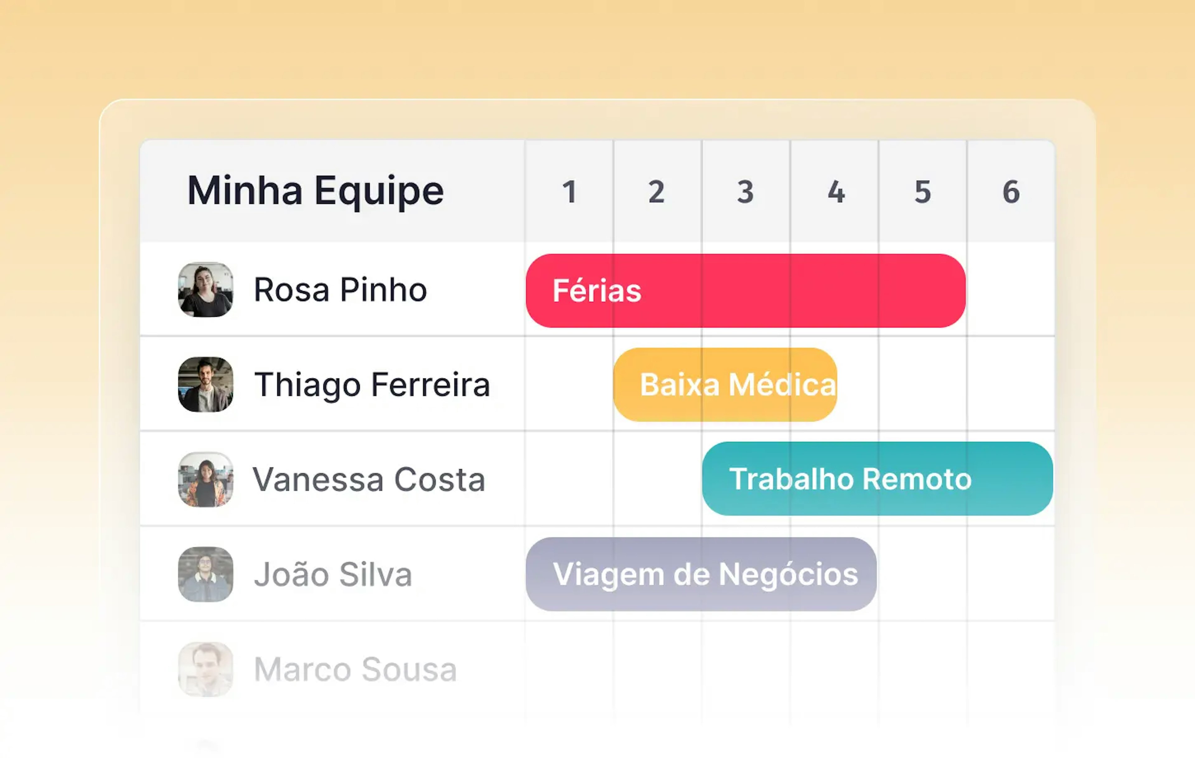 Gestão de férias e ausências 