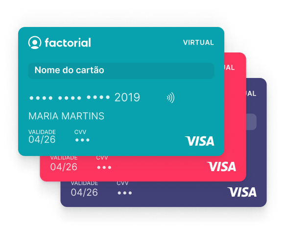 Factorial - Cartões Factorial - Cartões