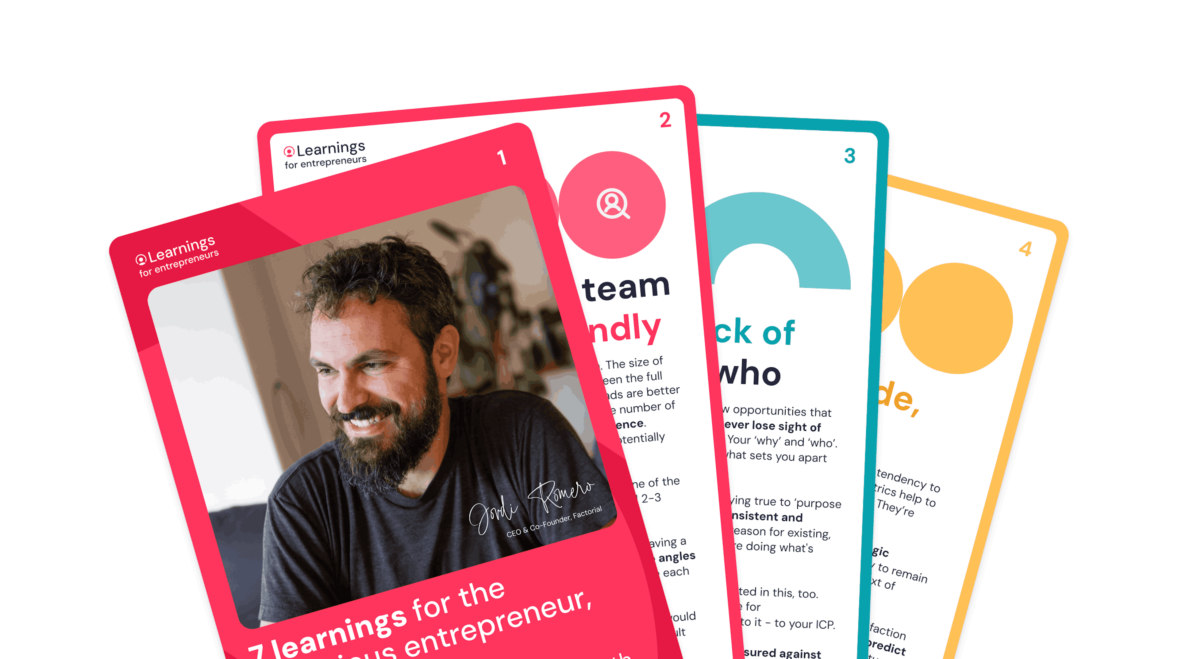 jordi romero learnings