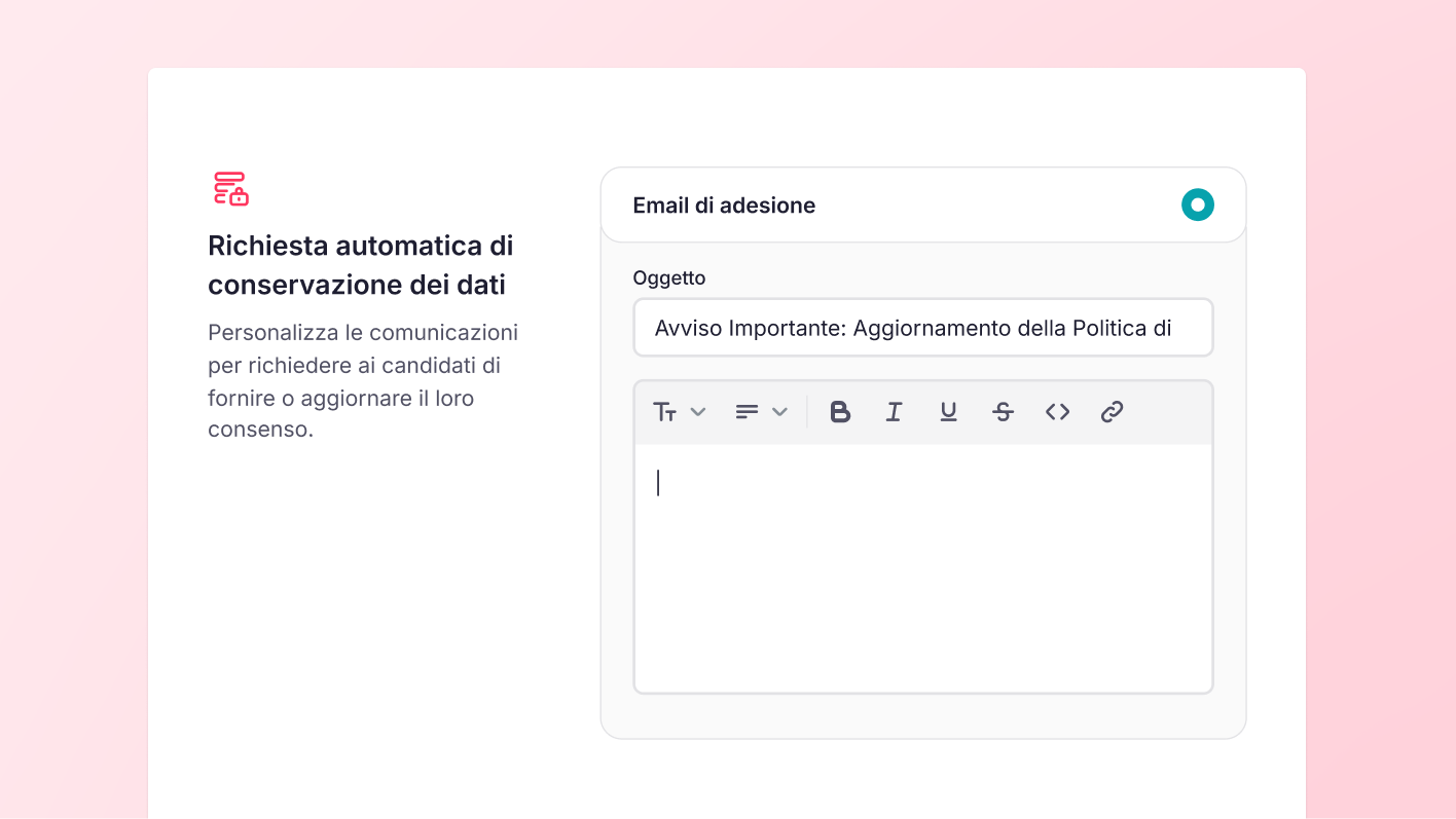 Automatizza le richieste di rinnovo del consenso GDPR
