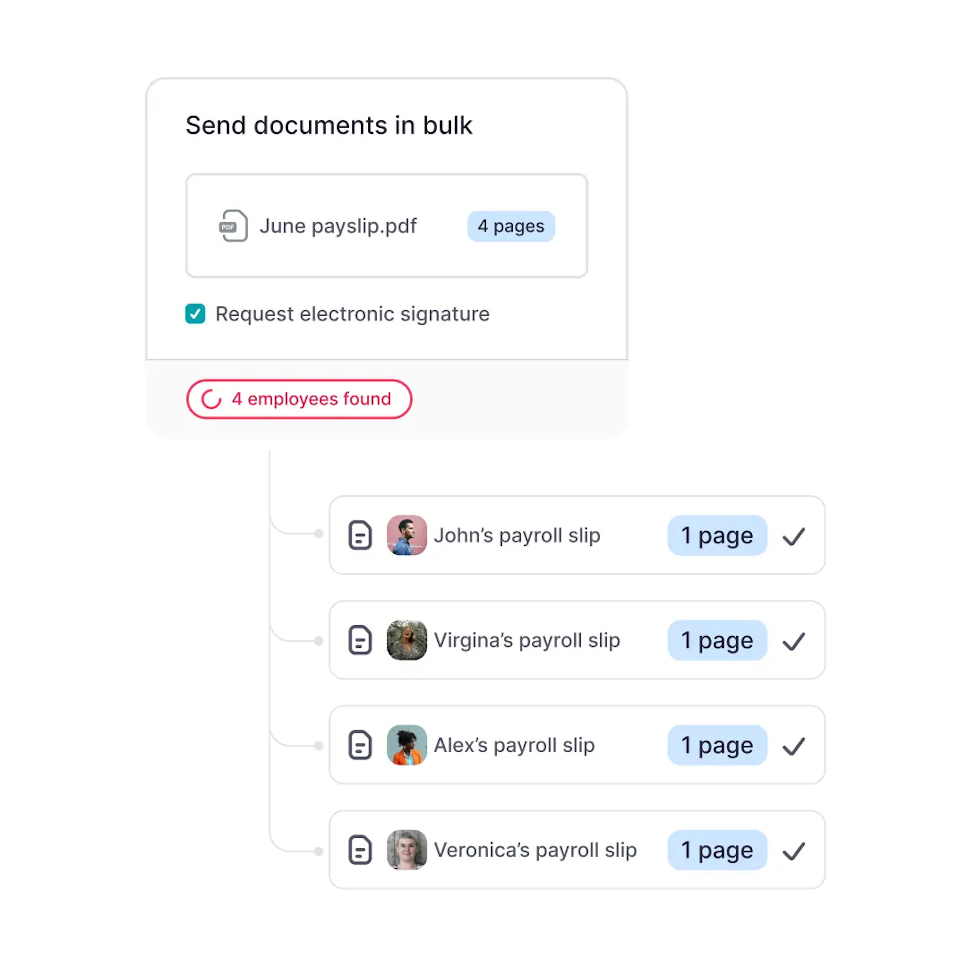 hrms software document management feature