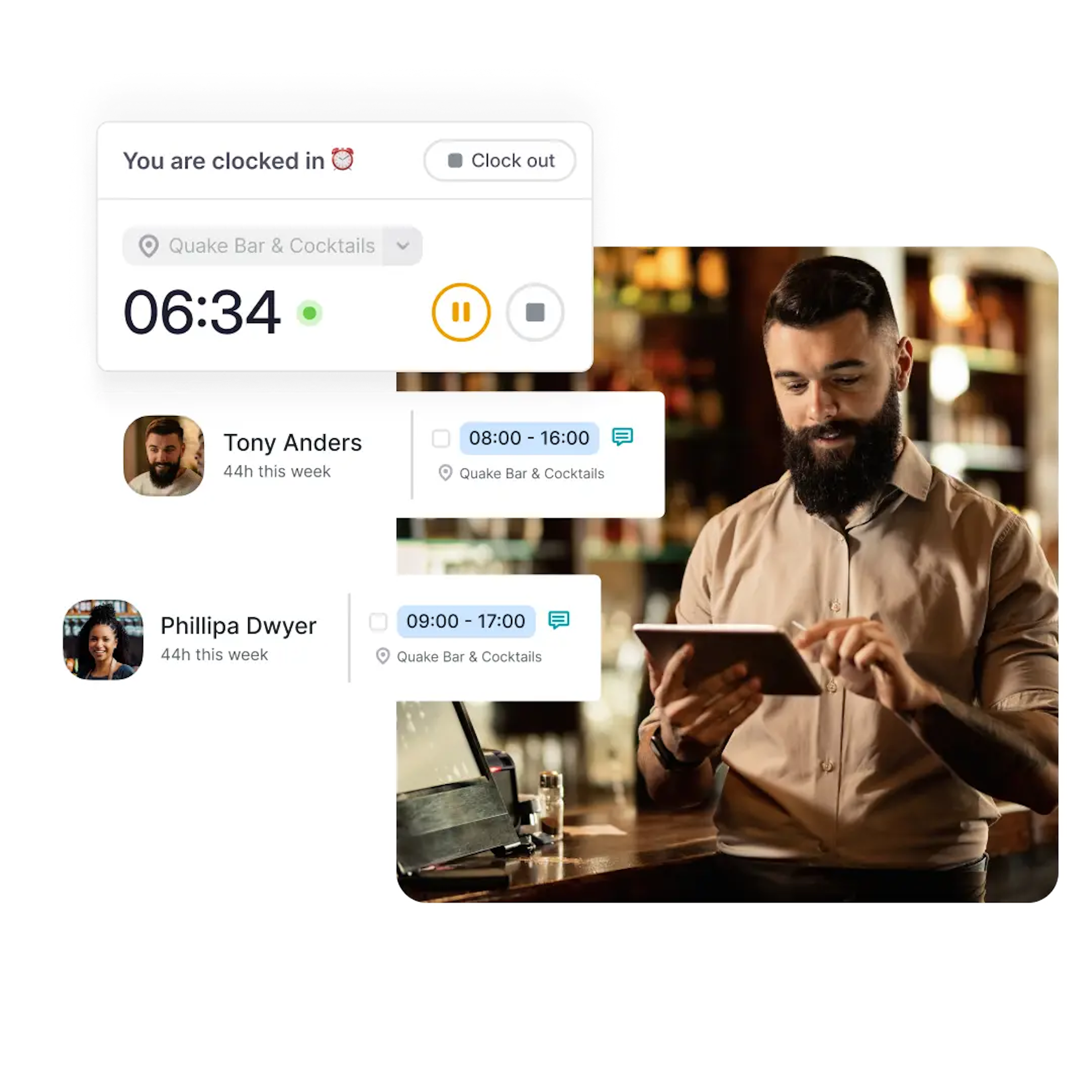hrms software time management features