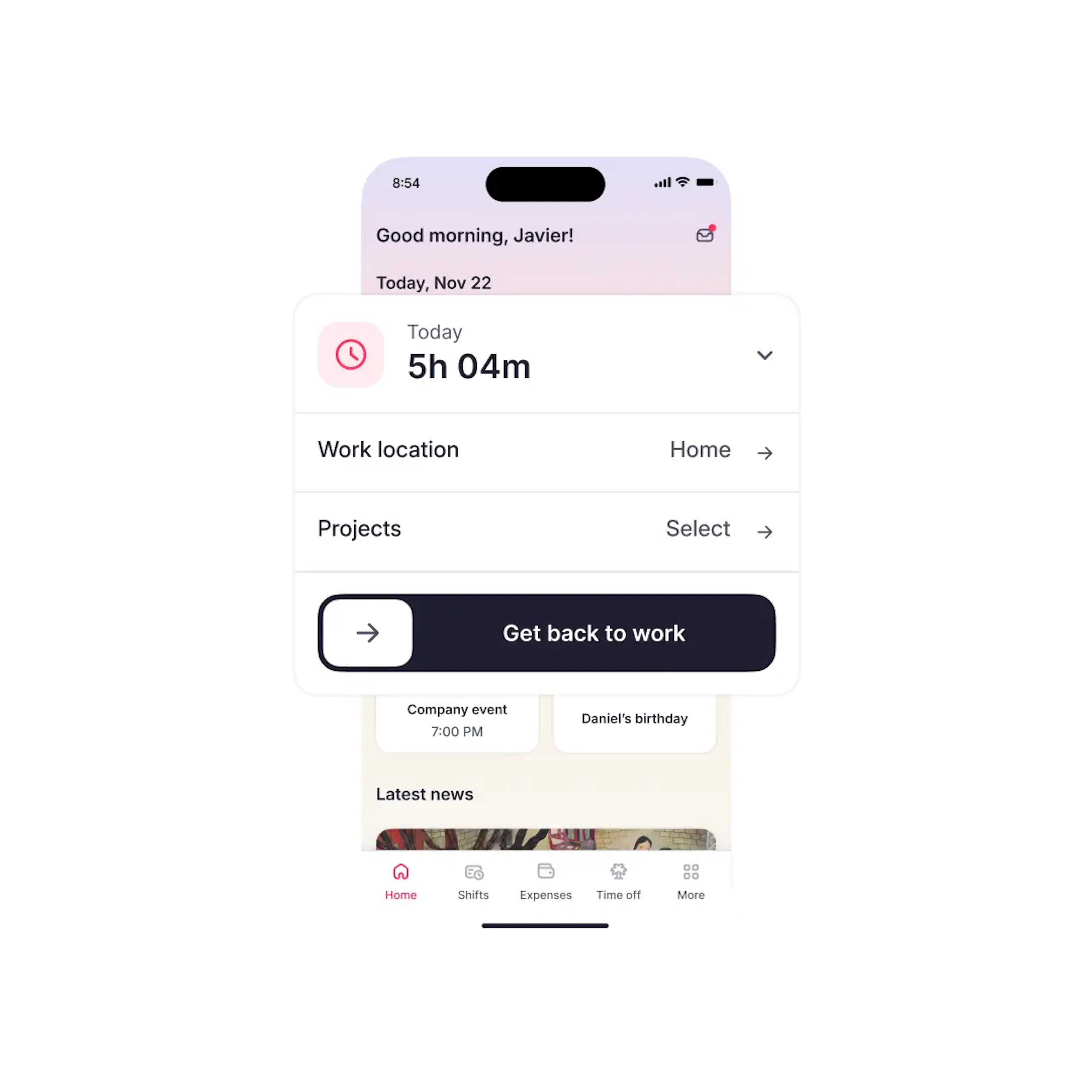 All features mobile app