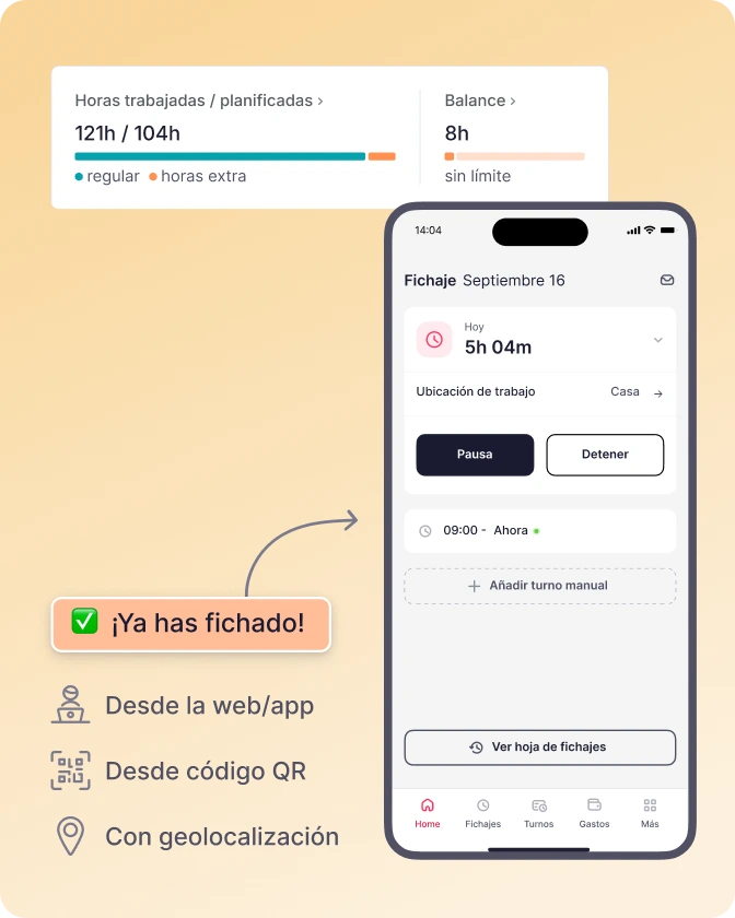 fichaje desde app app de fichaje laboral