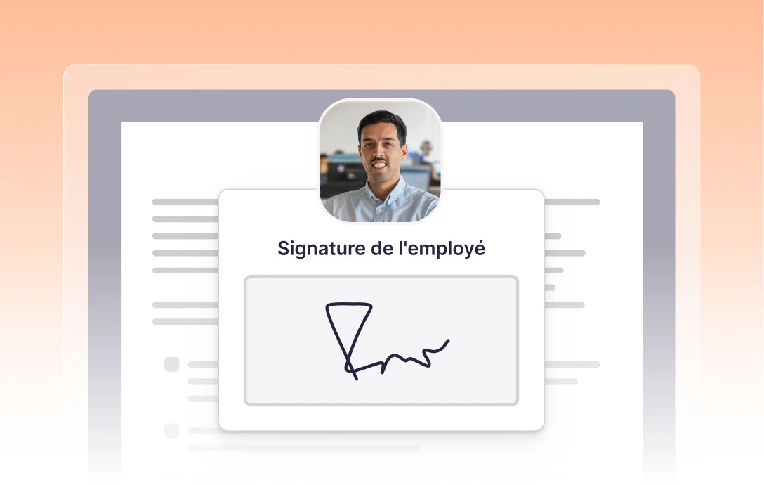 signature signature de l'employé