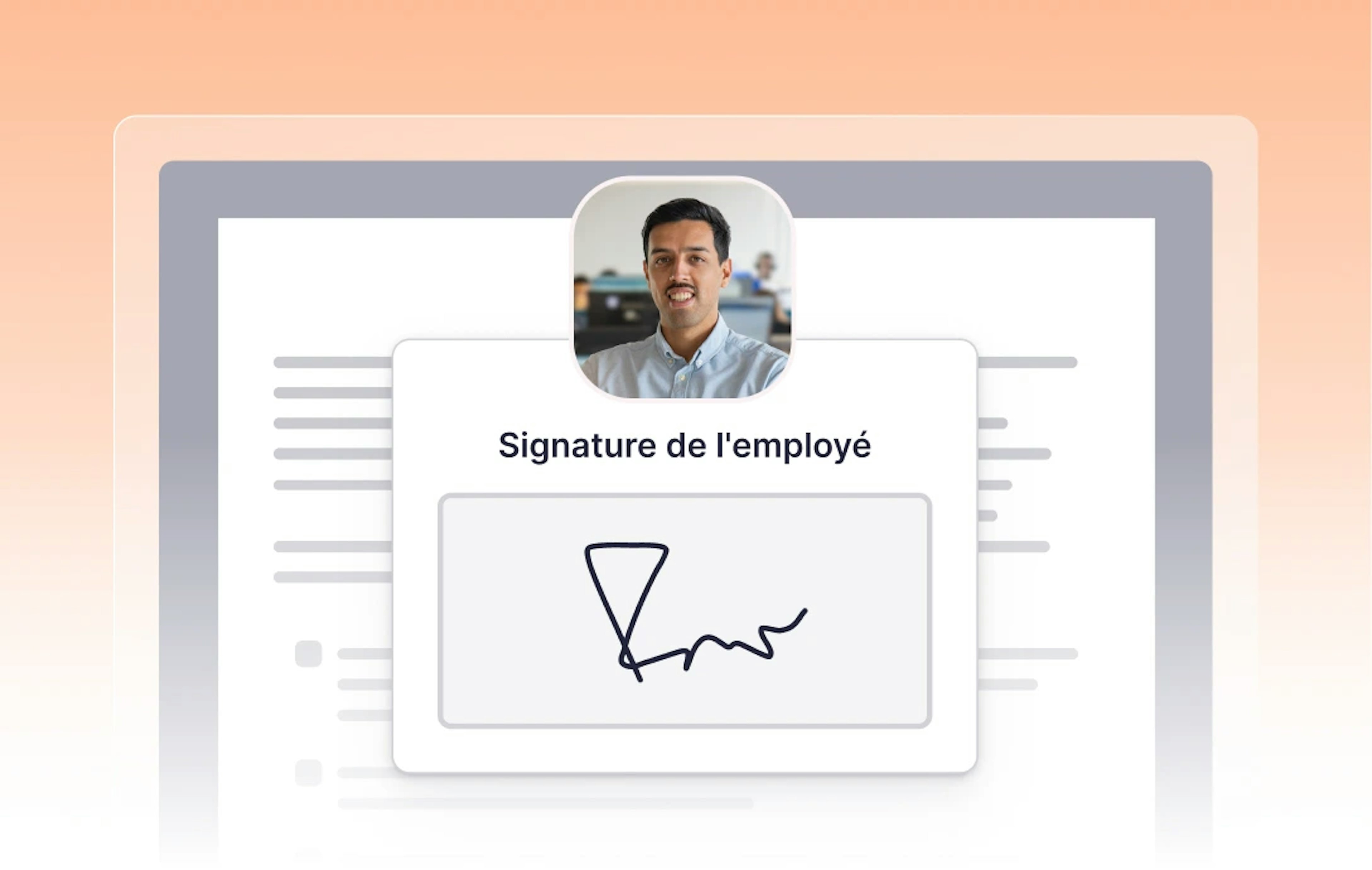 signature de l'employé