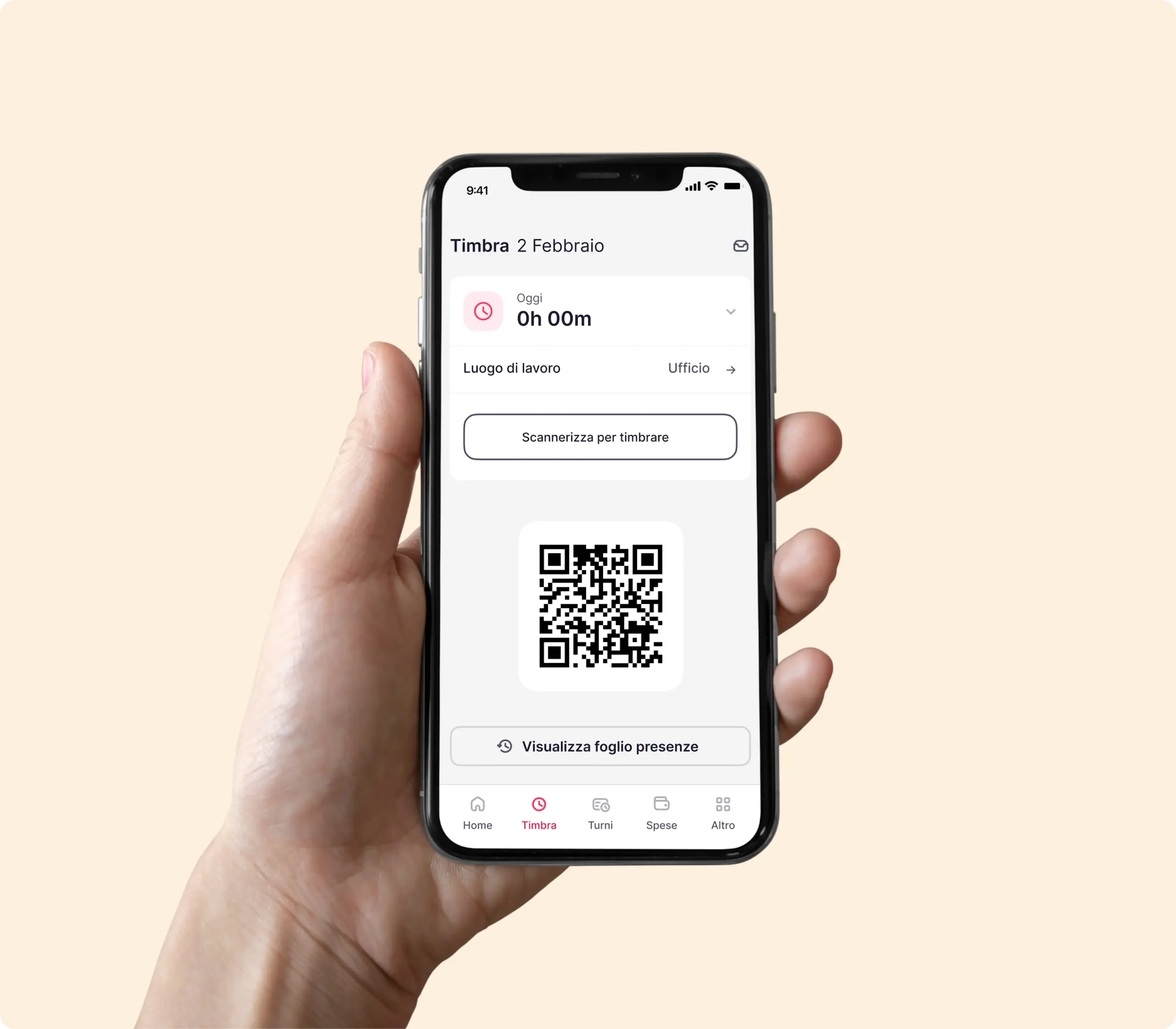 Timbratura QR Code Italia