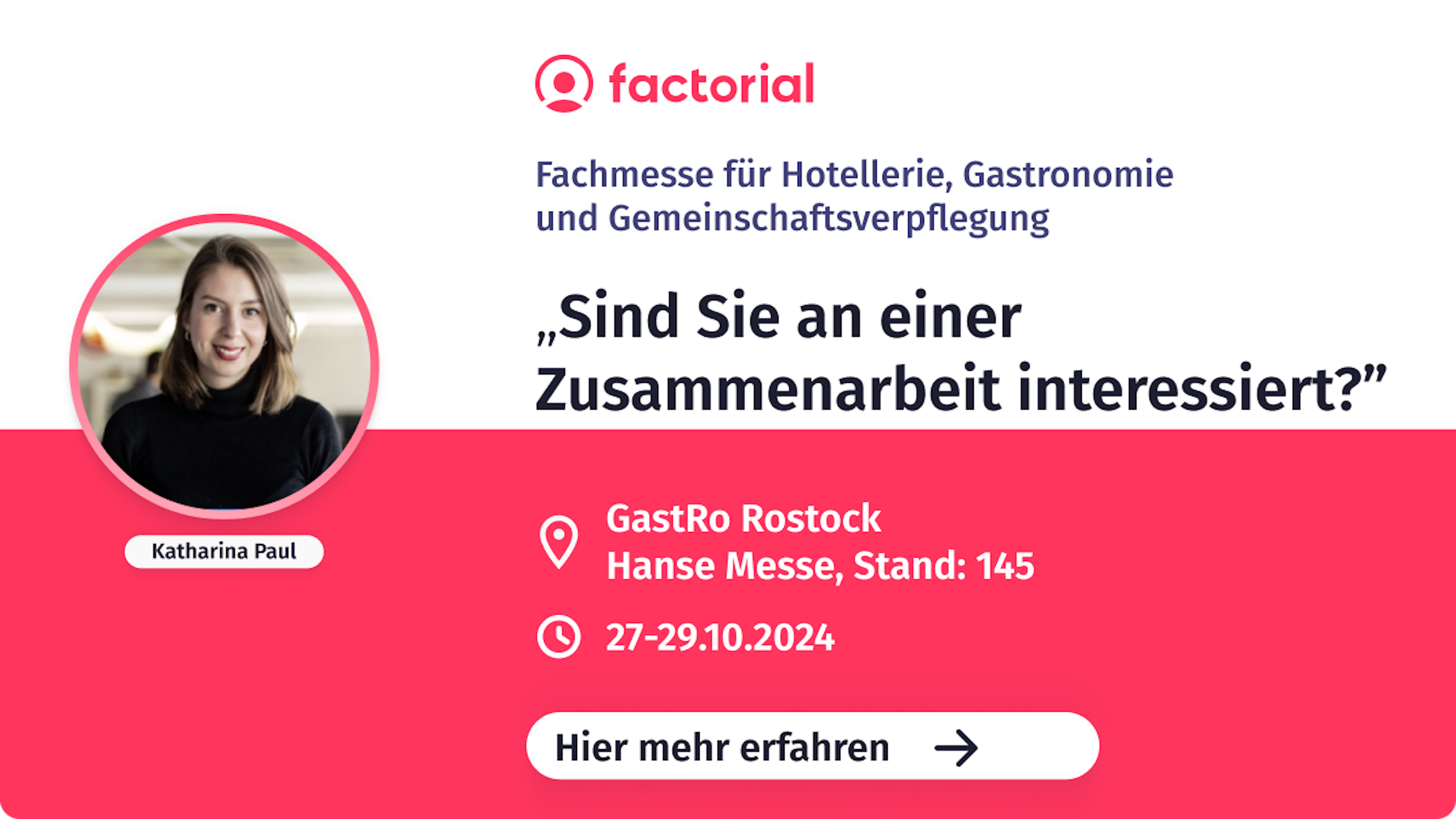 Lernen Sie auf der Gastro das Partnerprogramm von Factorial kennen