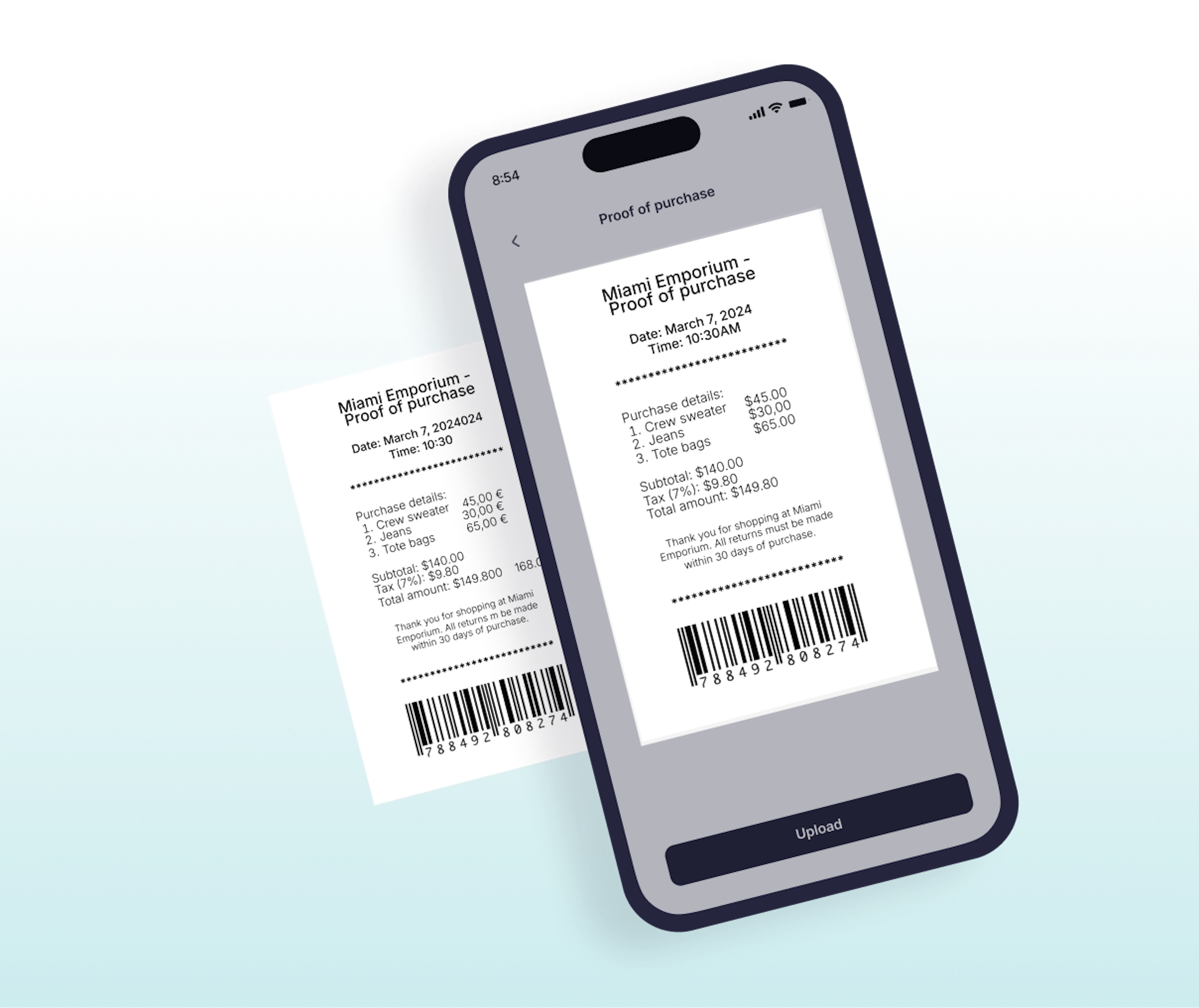 Factorial expense management receipt scanner