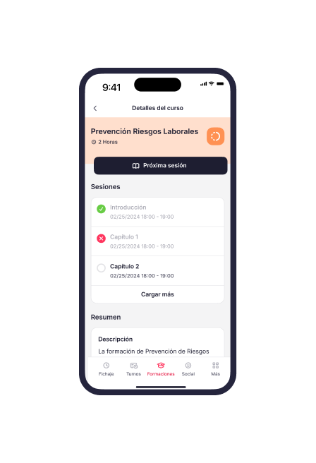 App movil Factorial Formaciones App movil Factorial Formaciones