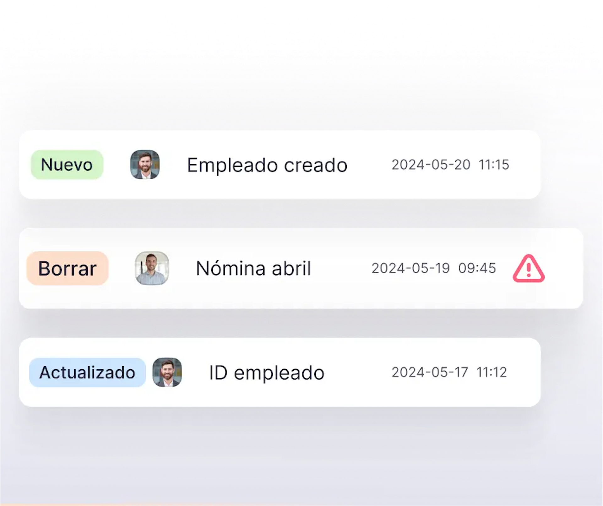 Registra todas las acciones Factorial Compliance