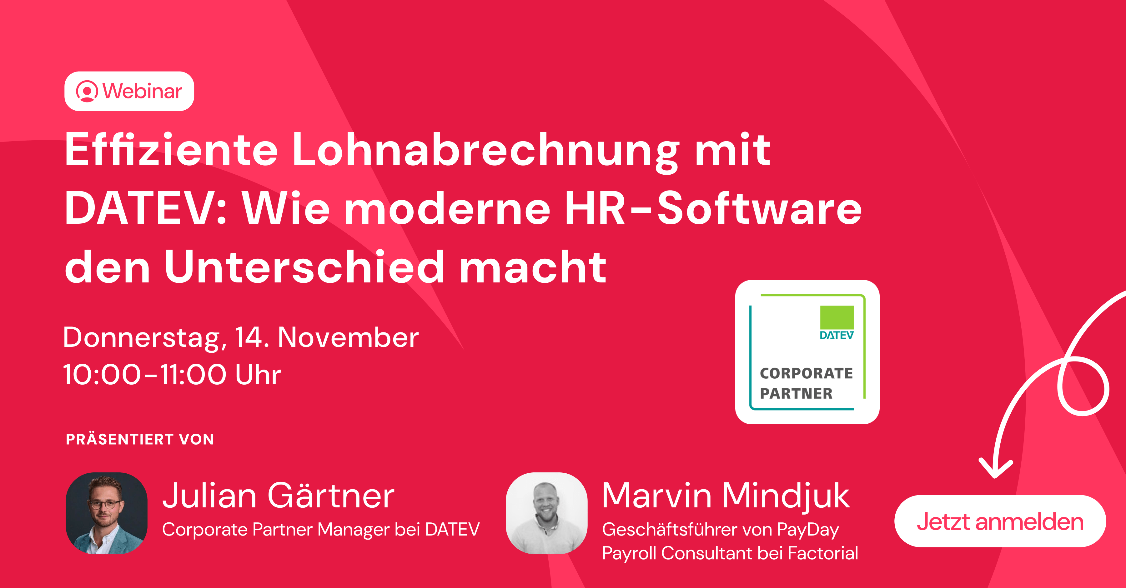 Factorial führt am 14.11. ein Webinar mit Julian Gärtner durch Factorial führt am 14.11. ein Webinar mit Julian Gärtner durch zum Thema effiziente Lohnabrechnung
