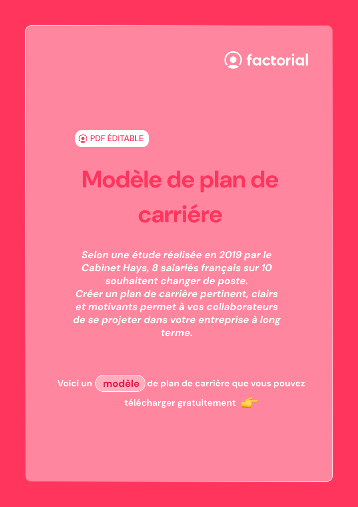 Plan de carrière Plan de carrière