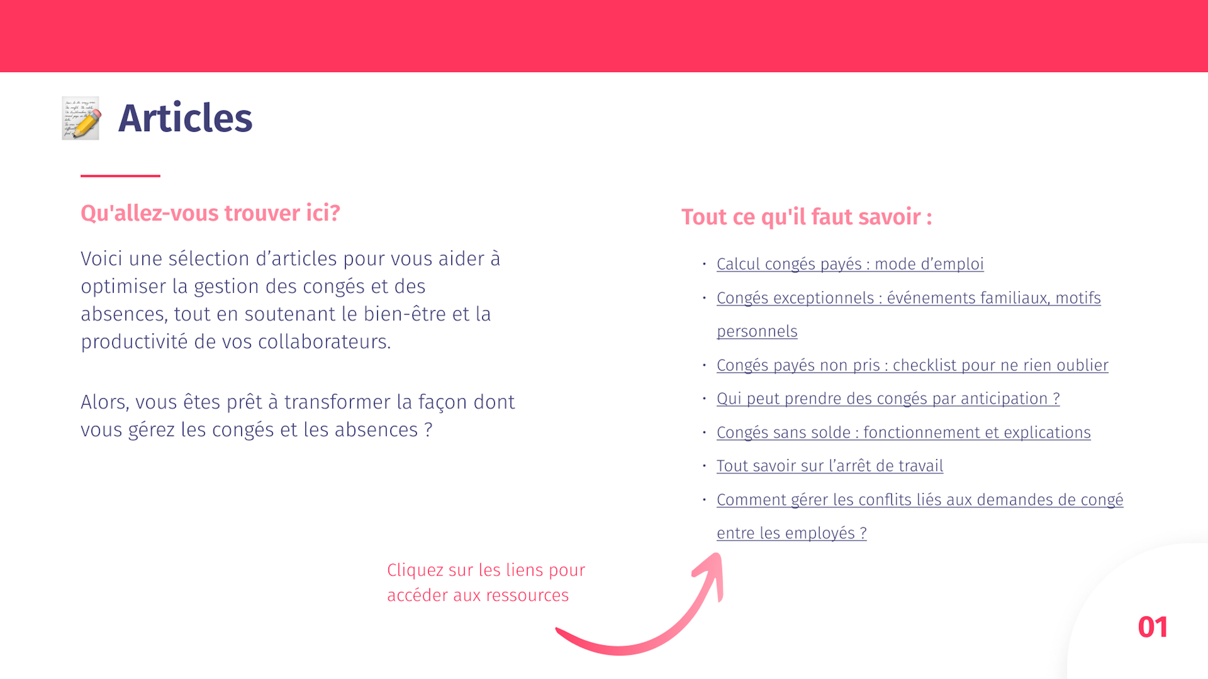 Kit de gestion des congés